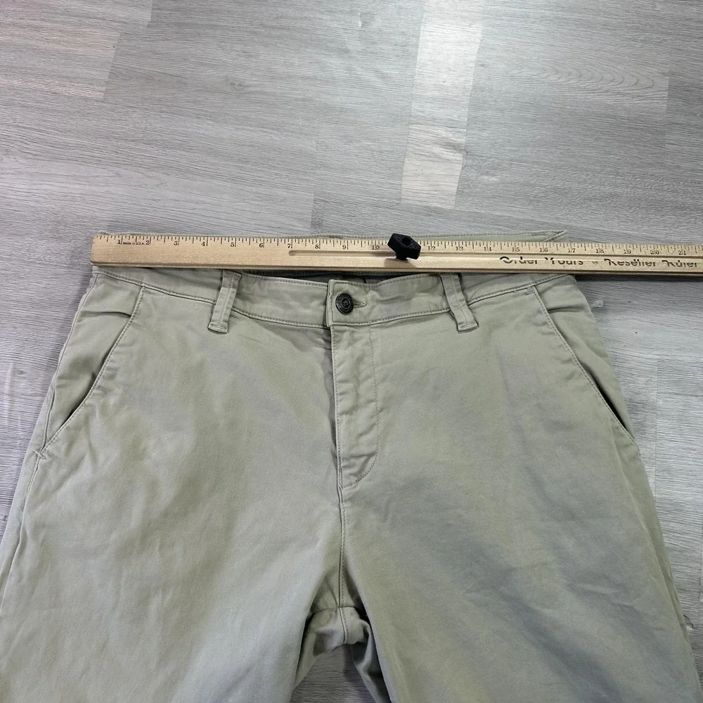 Mavi Pants Mens 34x30 Beige Edward Slim Straight Chino Casual Stretch Canvas